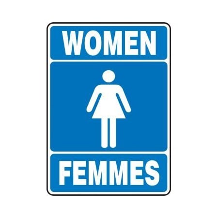 BILINGUAL FRENCH SIGN  RESTROOM FBMRST523VS